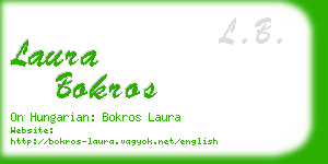 laura bokros business card